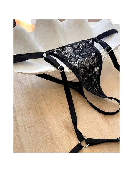 Less de puntilla con arnes | Malena | Tangas cola less