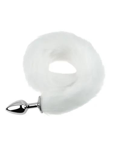 Anal plug tail metal small white | Infarta toys | Plugs