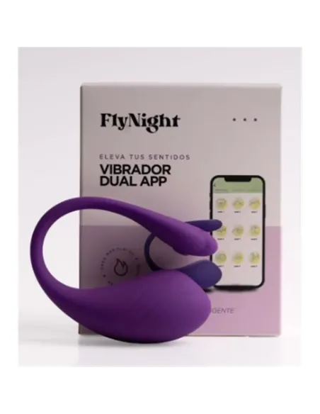 Vibrador dual app rosa / c9001 | Fly night | Vibradores