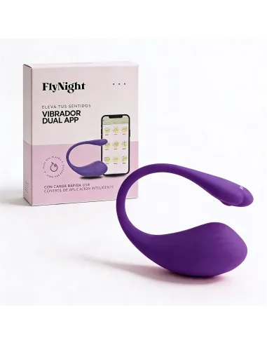 Vibrador dual app violeta / c9001 | Fly night | Vibradores