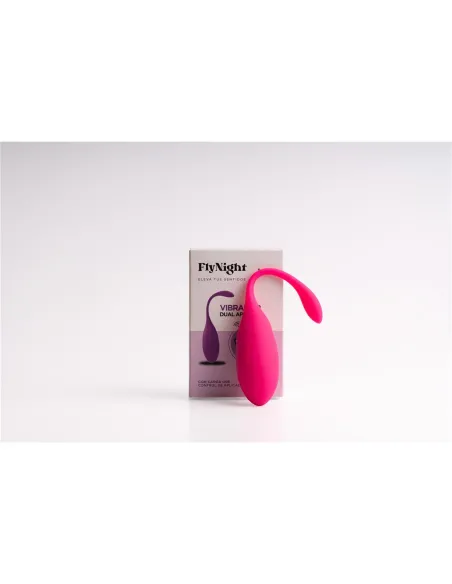 Vibrador dual app flex rosa / c9004 | Fly night | Vibradores
