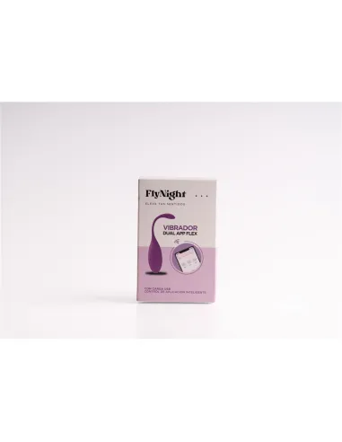 Vibrador dual app flex rosa / c9004 | Fly night | Vibradores