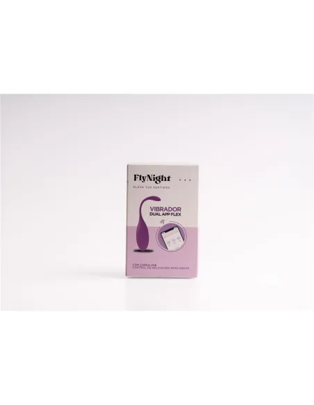 Vibrador dual app flex rosa / c9004 | Fly night | Vibradores