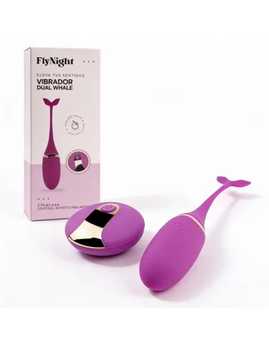 Vibrador dual whale violeta / c9005 | Fly night | Vibradores