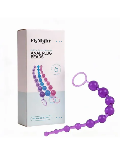 Anal plug beads violeta / c9029 | Fly night | Vibradores