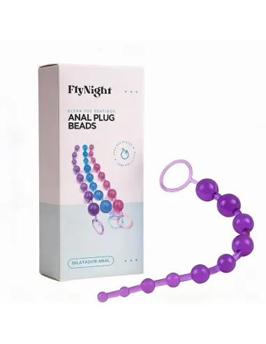 Anal plug beads violeta / c9029 | Fly night | Vibradores