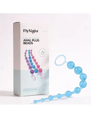Anal plug beads azul / c9029 | Fly night | Varitas y bolas