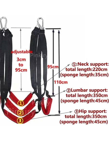 Love swing negro con rojo / c9020 | Fly night | Sogas y amarres