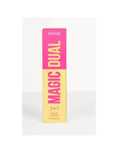 Magic dual aceite sensual para masajes y lubricante- aroma caramelo | Sexitive | Corporales