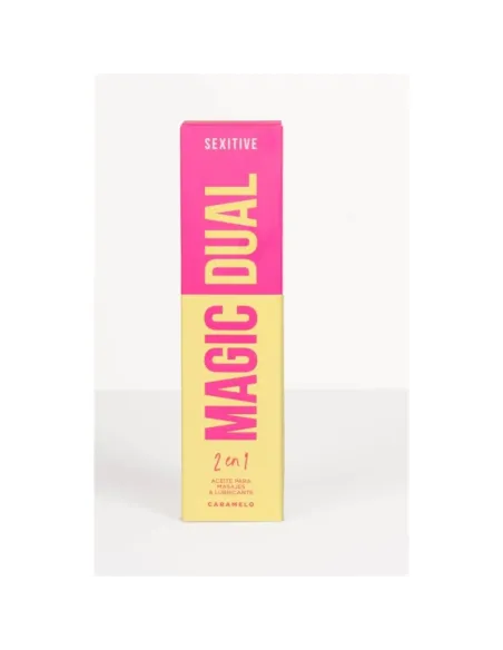Magic dual aceite sensual para masajes y lubricante- aroma caramelo | Sexitive | Corporales
