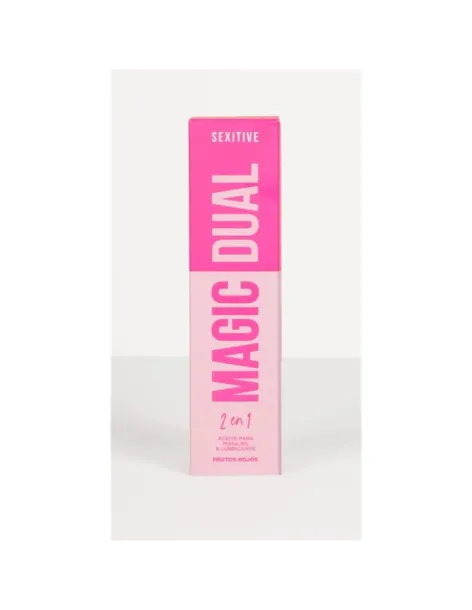 Magic dual aceite sensual para masajes y lubricante- aroma frutos rojos | Sexitive | Corporales