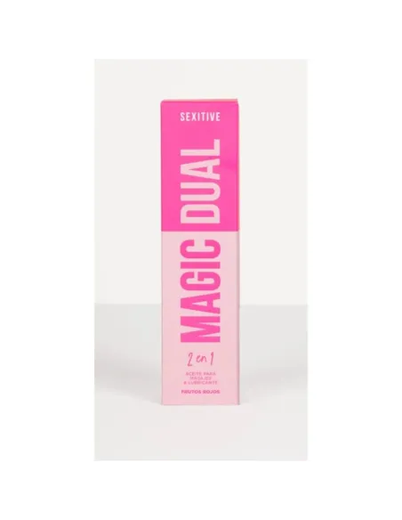 Magic dual aceite sensual para masajes y lubricante- aroma frutos rojos | Sexitive | Corporales