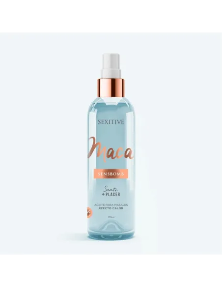 Aceite para masajes efecto calor - maca - 130 ml | Sexitive | Corporales