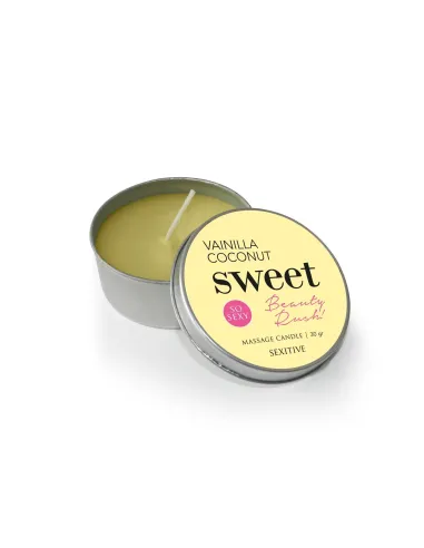 Massage candle sweet beauty rush - vainilla coconut - 30 gr - | Sexitive | Velas para masajes