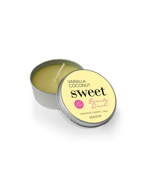 Massage candle sweet beauty rush - vainilla coconut - 30 gr - | Sexitive | Velas para masajes