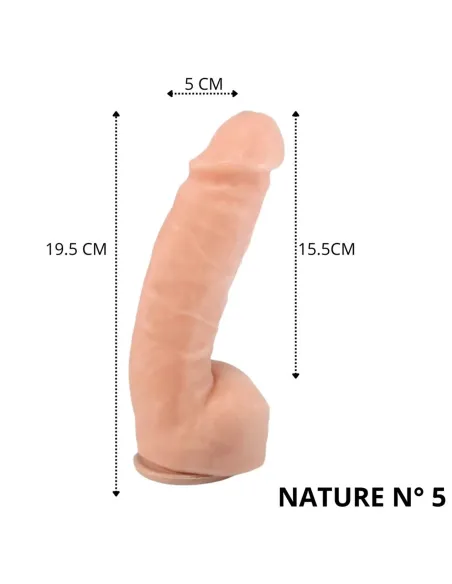 Nature nude n 5 - 19.5 x 5 cm - introducibles 15.5cm - | Caiman | Dildos macizos
