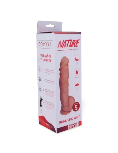 Nature nude n 5 - 19.5 x 5 cm - introducibles 15.5cm - | Caiman | Dildos macizos