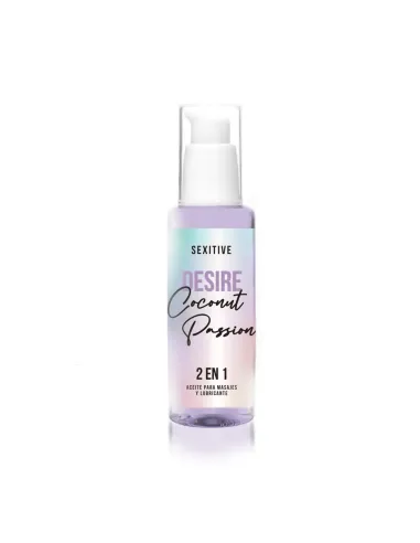 Aceite y lubricante desire coconut passion 2 en 1 - 60ml | Sexitive | Corporales