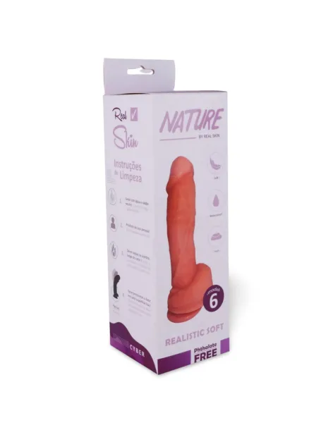 Nature nude n 6 - 20 x 5.5 cm - introducibles 16.5cm - | Caiman | Dildos macizos