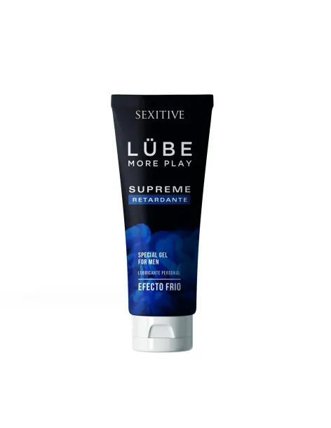 Gel lubricante lube supreme retardante 130ml | Sexitive | Efecto frio