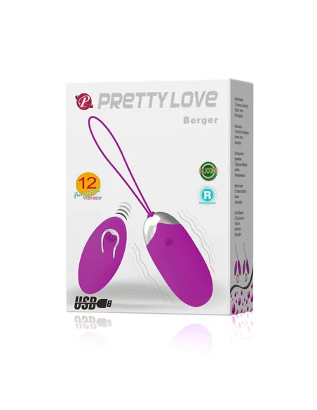 Vibrador inalambrico control remoto berger | Pretty love | Calor
