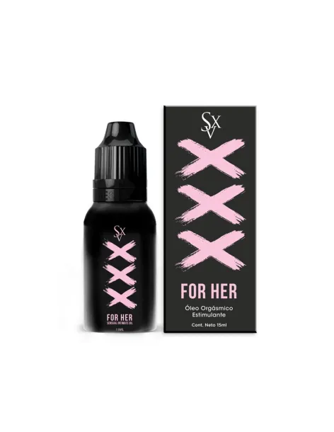 Aceite óleo orgásmico estimulante xxx for her - 15ml | Sexitive | Corporales