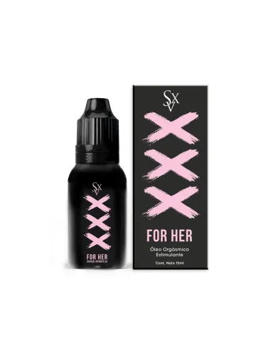 Aceite óleo orgásmico estimulante xxx for her - 15ml | Sexitive | Corporales