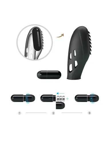 Vibrador dedo gilo 8cm x 3cm | Pretty love | Para dedo