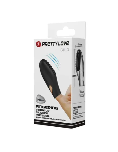 Vibrador dedo gilo 8cm x 3cm | Pretty love | Para dedo