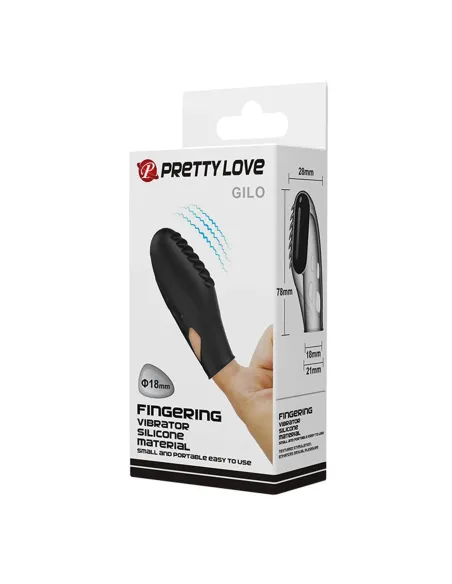 Vibrador dedo gilo 8cm x 3cm | Pretty love | Para dedo