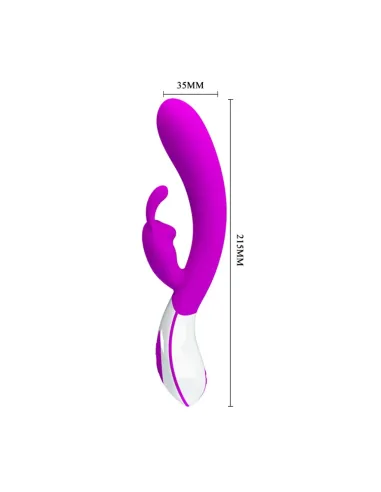 Vibrador harlan recargable 12 funciones usb 21cm x 3cm | Pretty love | Punto g