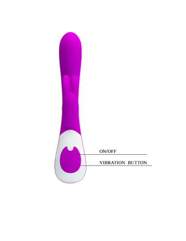 Vibrador harlan recargable 12 funciones usb 21cm x 3cm | Pretty love | Punto g