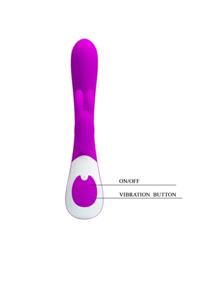 Vibrador harlan recargable 12 funciones usb 21cm x 3cm | Pretty love | Punto g
