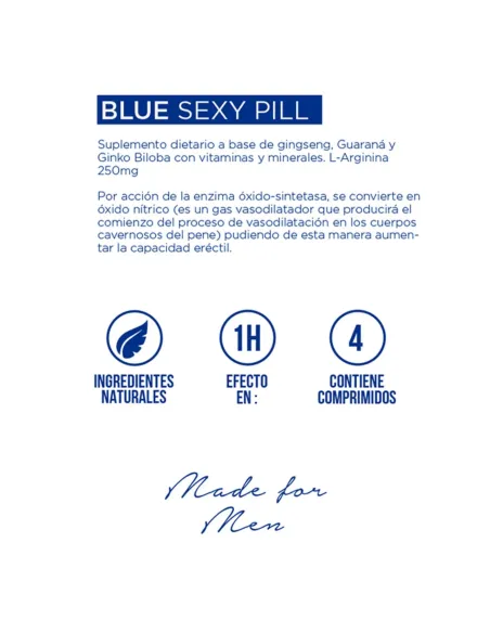 Blue sexy pill | Sexitive | Capsulas potenciadoras