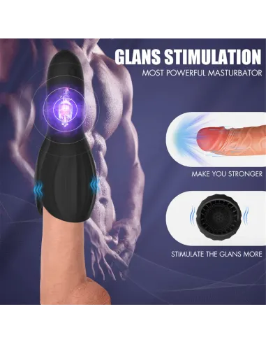 Masturbador woodblock - recargable - 10 funciones - silicona | S-hande | Masturbadores