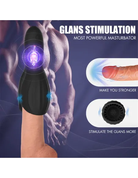 Masturbador woodblock - recargable - 10 funciones - silicona | S-hande | Masturbadores