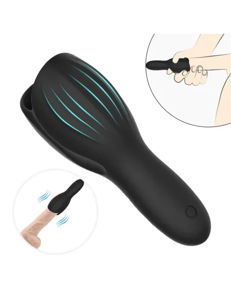 Masturbador woodblock - recargable - 10 funciones - silicona | S-hande | Masturbadores