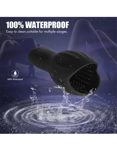 Masturbador woodblock - recargable - 10 funciones - silicona | S-hande | Masturbadores