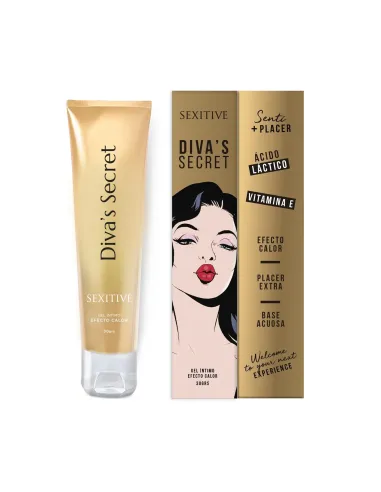 Gel íntimo diva's secret - efecto calor 30g | Sexitive | Efecto calor