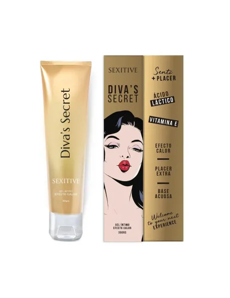 Gel íntimo diva's secret - efecto calor 30g | Sexitive | Efecto calor