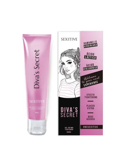 Gel íntimo diva´s secret - tightening - efecto estrecho 30g | Sexitive | Estimula vulva
