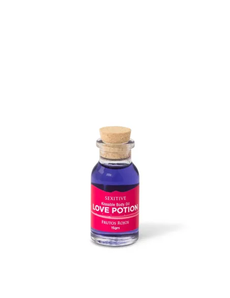 Mini aceite comestible love potion frutos rojos 15ml | Sexitive | Comestibles
