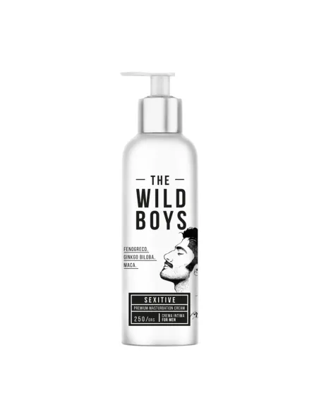 Wild boys crema intima for men con fenogreco glinkgo y maca 250grs | Sexitive | Estimula pene