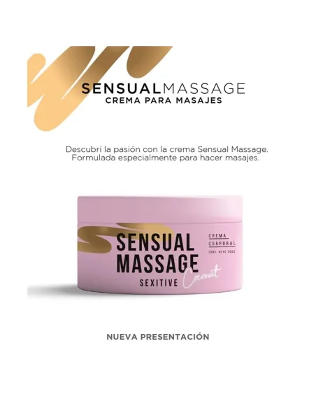 Sensual massage coconut 200ml | Sexitive | Masajes y relax
