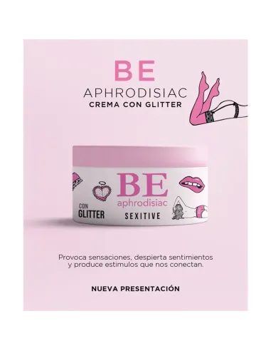 Be crema corporal con glitter 200gr | Sexitive | Masajes y relax