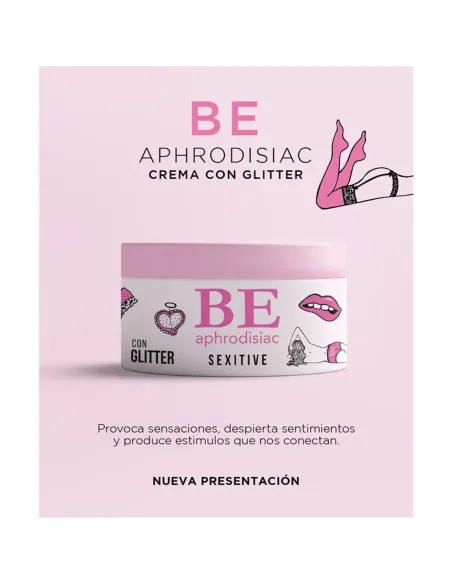Be crema corporal con glitter 200gr | Sexitive | Masajes y relax