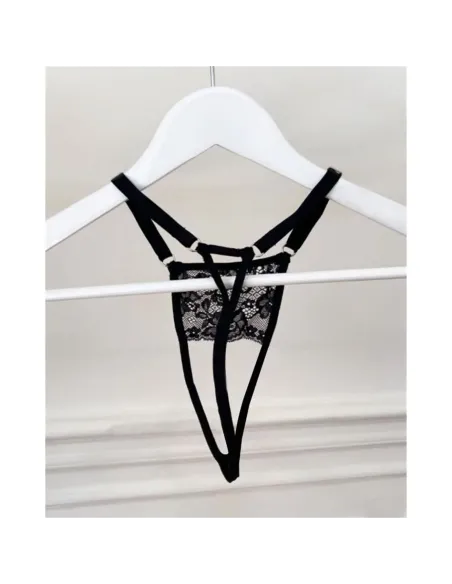 Less abierta regulable negra | Malena | Tangas cola less
