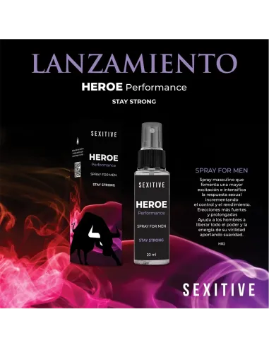 Heroe performance - spray masculino- | Sexitive | Estimula pene