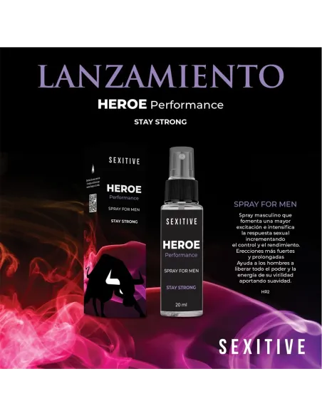 Heroe performance - spray masculino- | Sexitive | Estimula pene