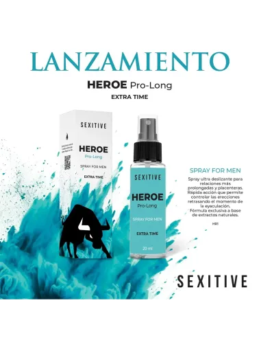 Heroe pro long extra time - spray masculino- | Sexitive | Estimula pene